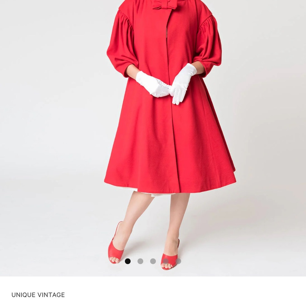 Unique Vintage Barbie 1960s Red Swing Coat